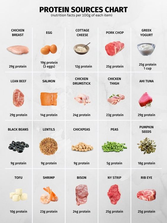 Protein Sources Chart Poster - Intercept Inter National